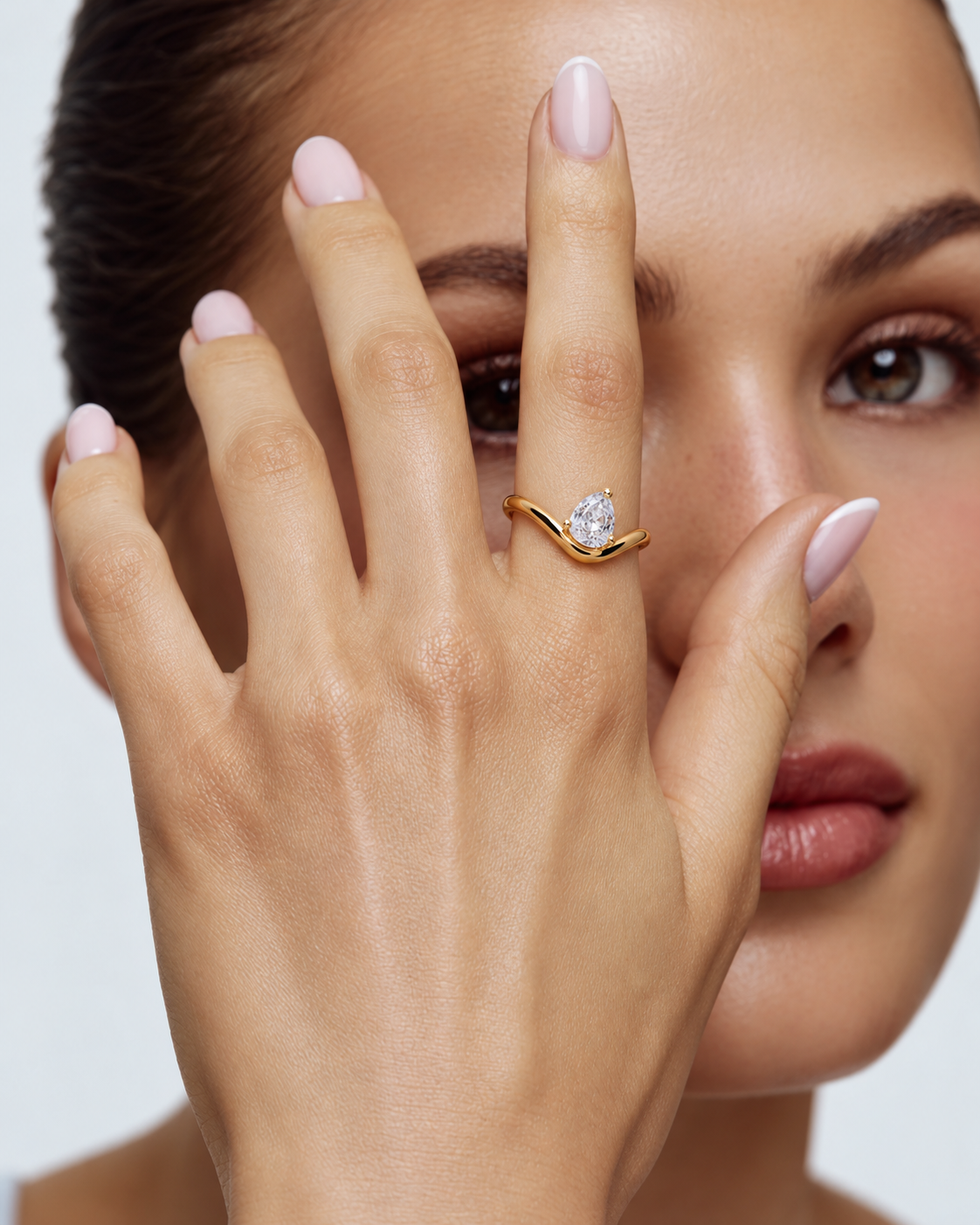Bague pierre de naissance - Acier inoxydable