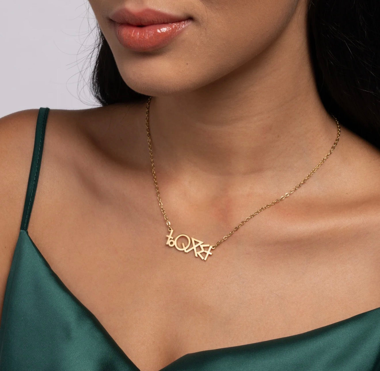 Collier Prénom Amazigh Personnalisé — Calligraphie Acier Inoxydable