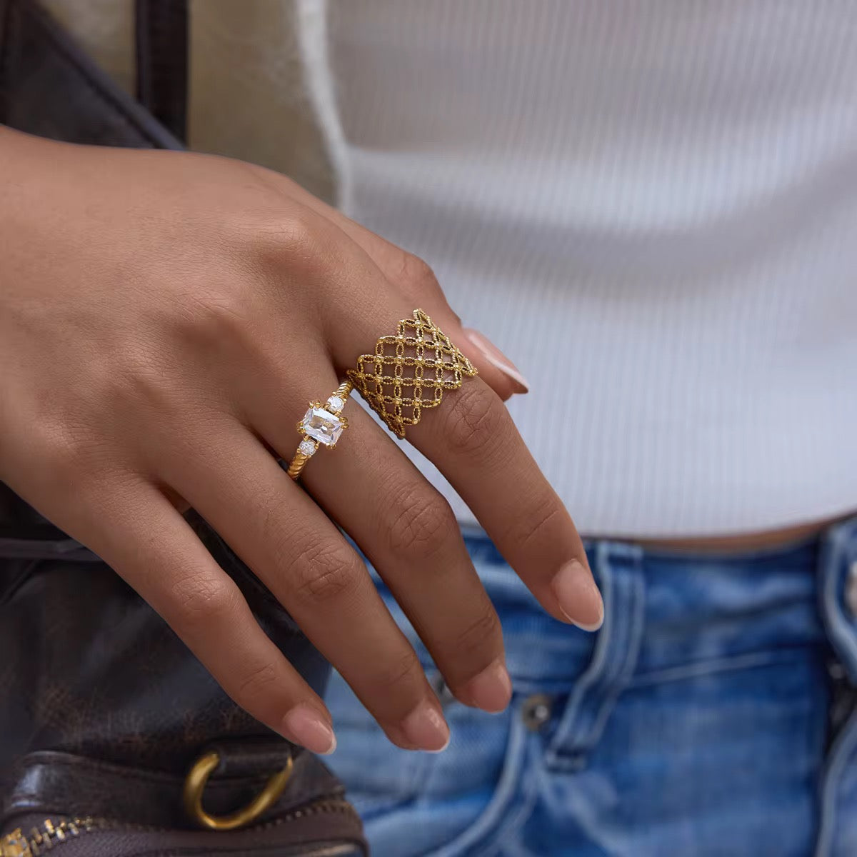 Bague Zina - Acier inoxydable
