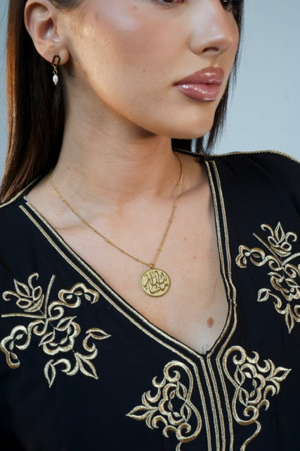 Collier Médaillon " Masha'Allah"