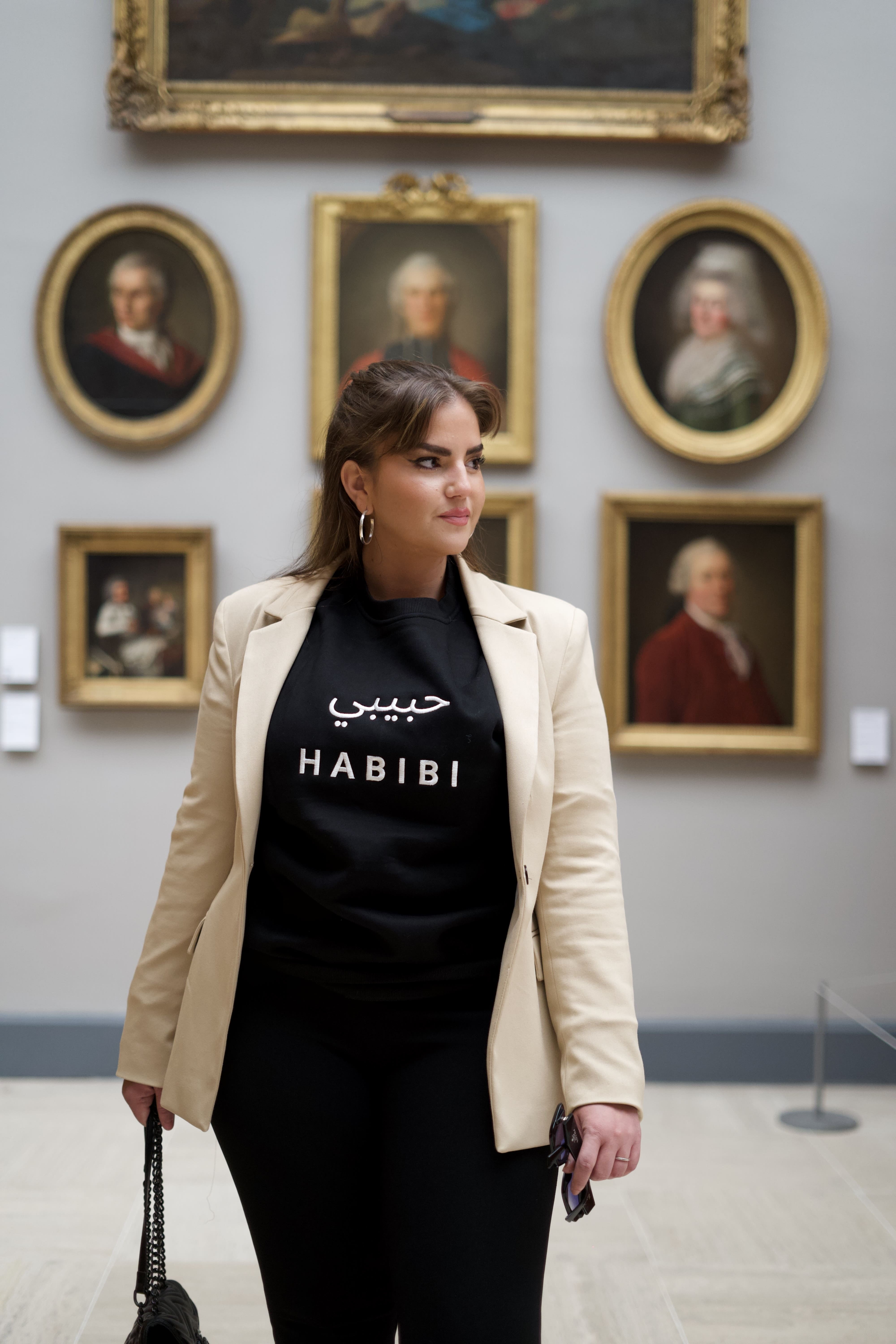 Sweat noir Habibi - Unisexe