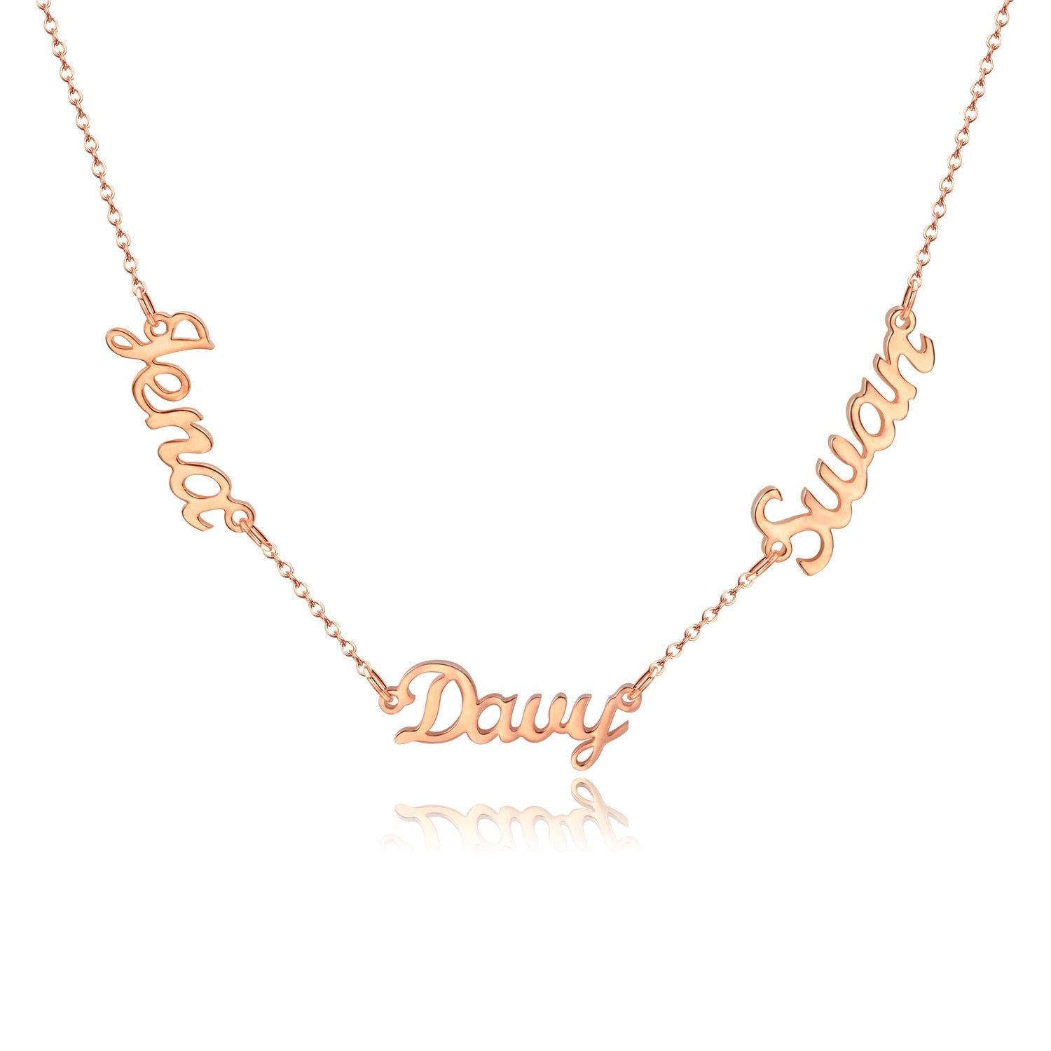 Collier personnalisé avec trois noms