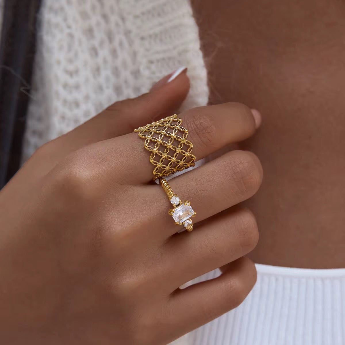 Bague Zina - Acier inoxydable