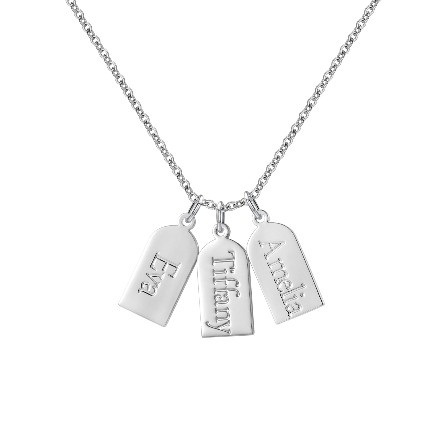 Collier Personnalisé 3 Prénoms | Bijou Gravé Famille