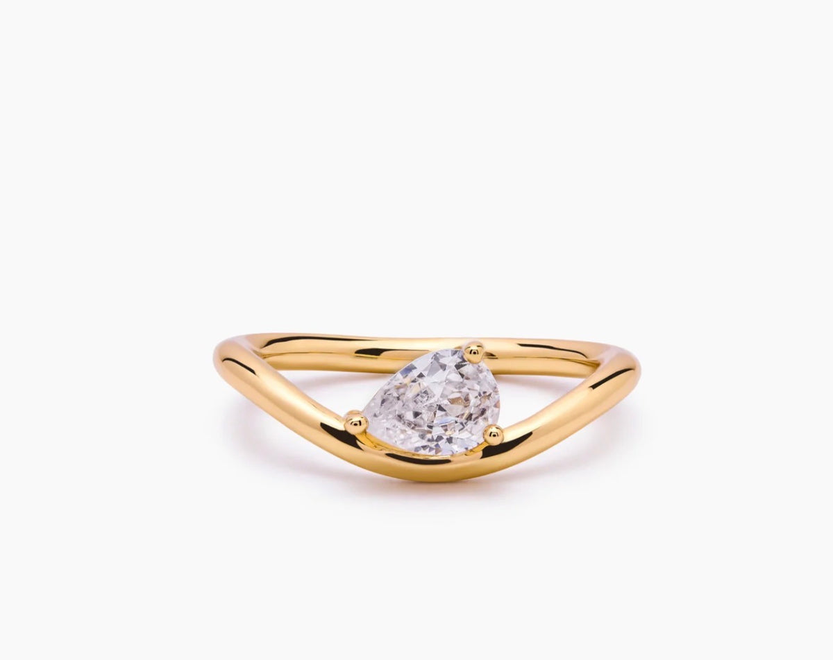 Bague pierre de naissance - Acier inoxydable
