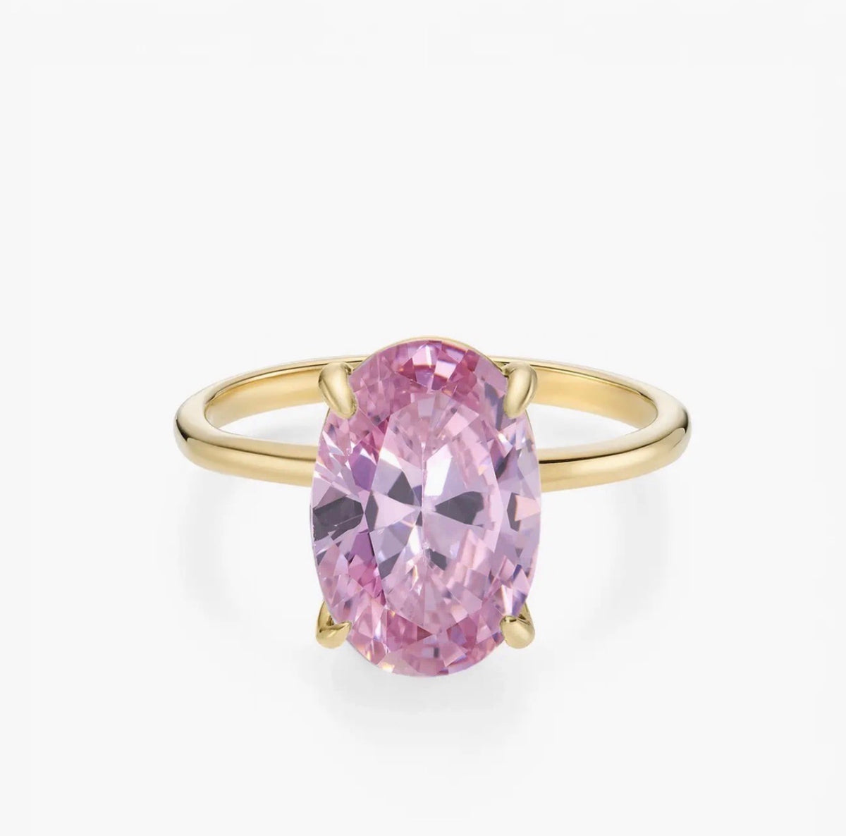 Bague pierre de naissance ovale - Aura