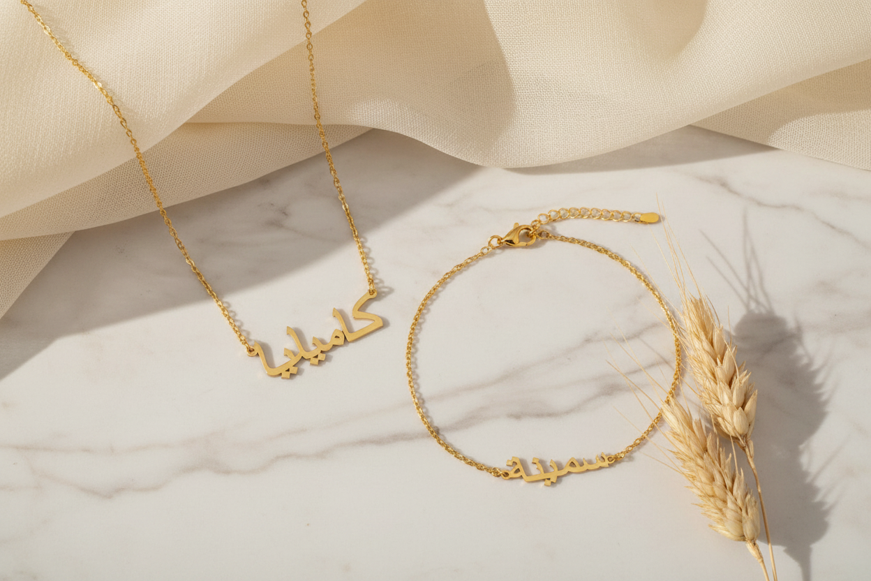 Duo Collier et Bracelet - Flat Lay