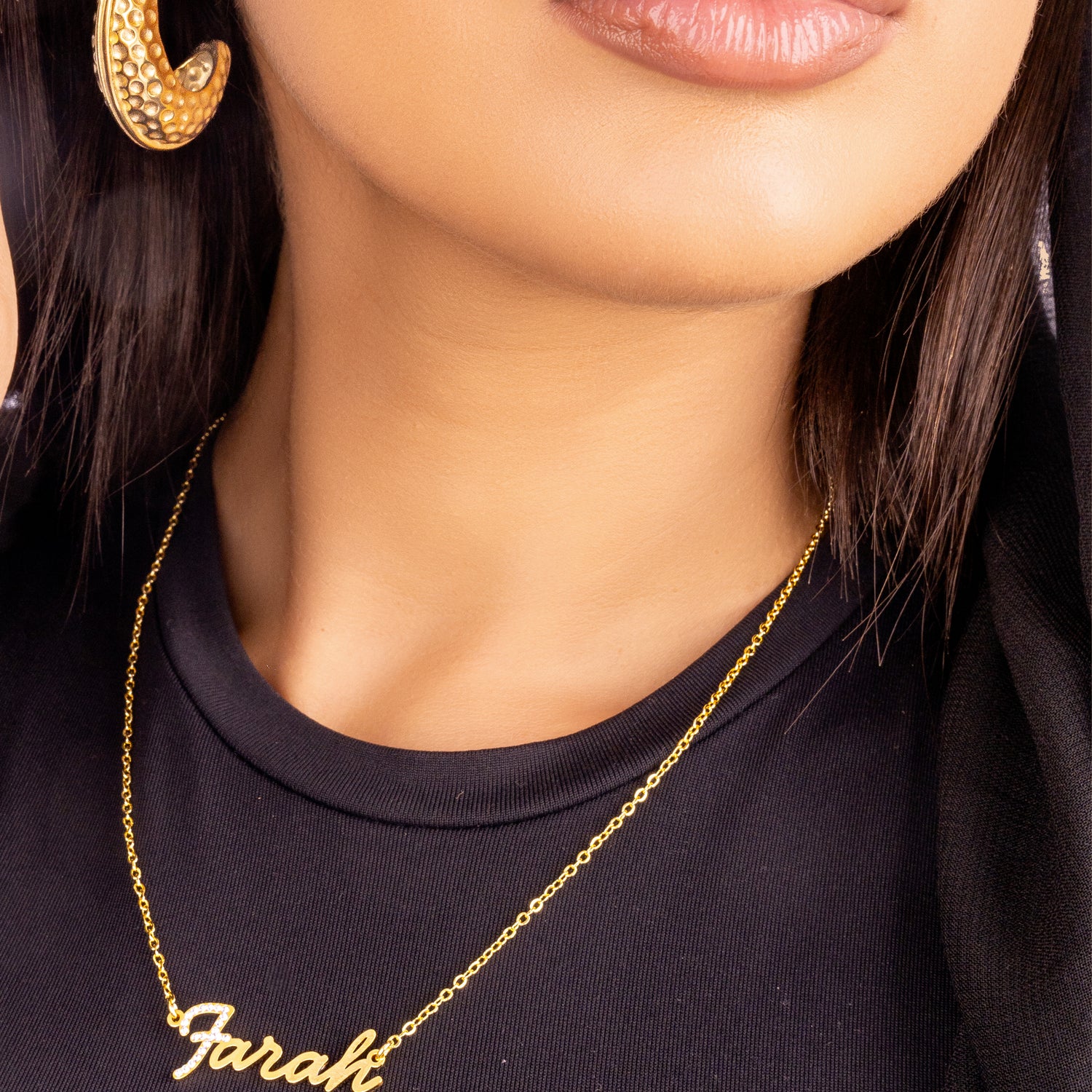 Collier personnalisé strass Charlotte