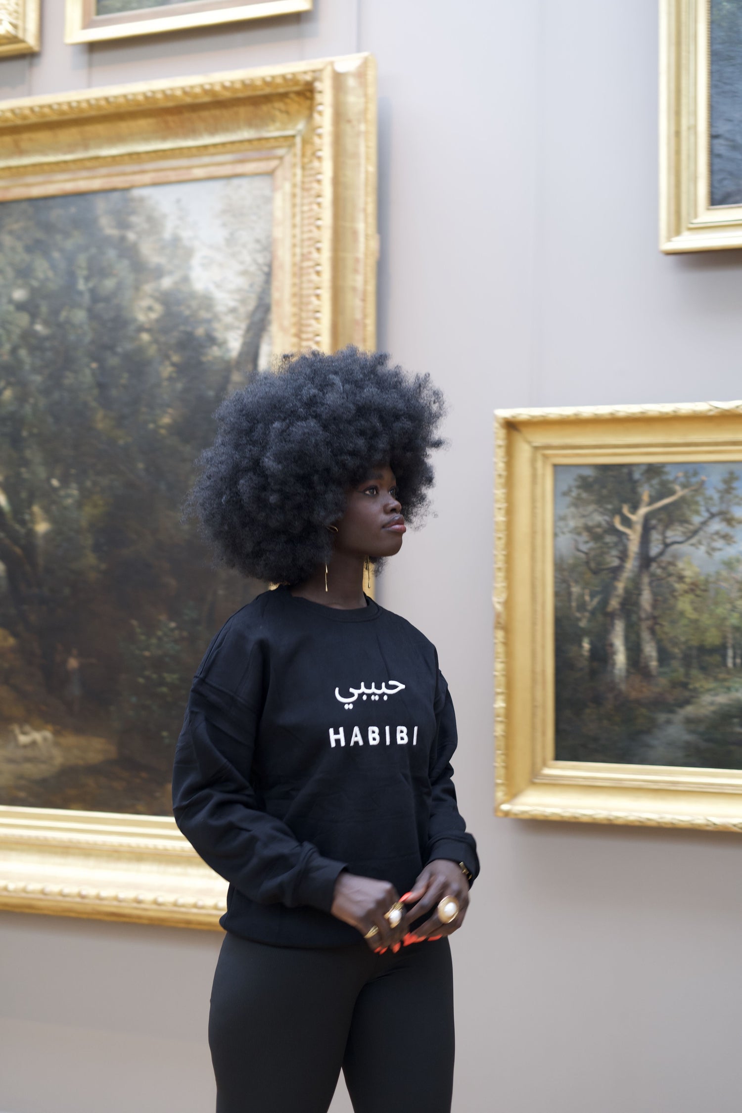 Sweat noir Habibi - Unisexe