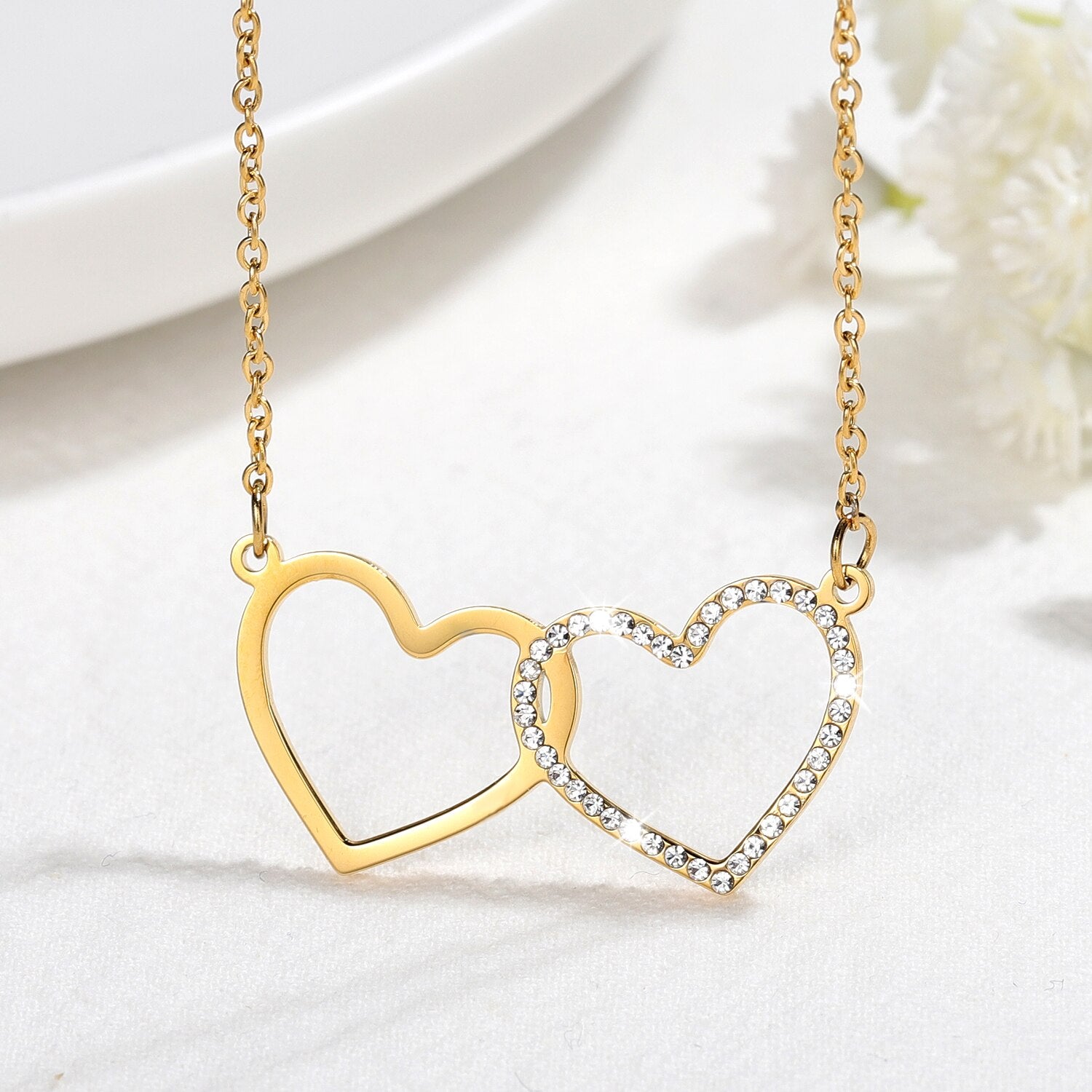 Collier Cristal Coeur