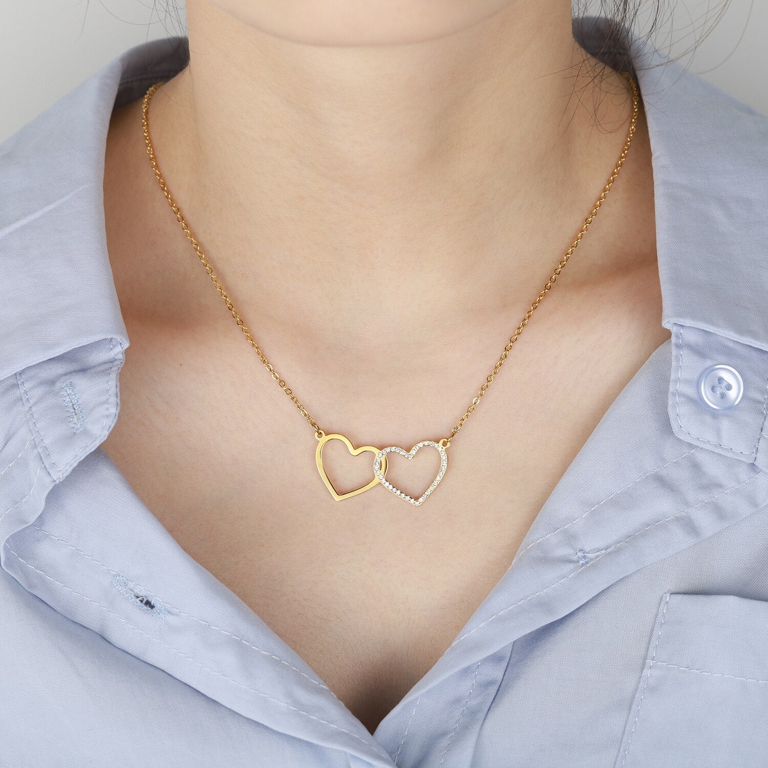 Collier Cristal Coeur